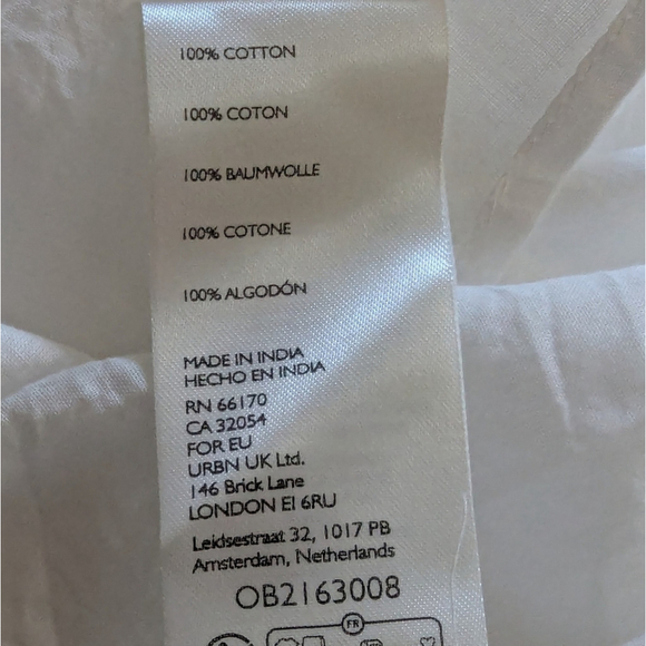 Free People Primavera Eyelet Tie Midi Dress White Cottagecore Boho Sz S NWT - Picture 12 of 16